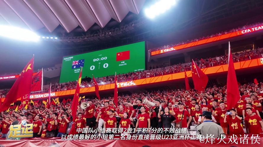 U23亚洲杯：中国队1比0战胜澳大利亚队 暂列小组第一